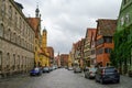 Street view of Dinkelsbuhl, one of the archetypal towns on the German Romantic Road.