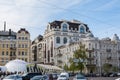 Street view of downtown with Appeal Court of Kyiv Region of Kiev, Ukraine