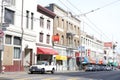 Street view of downtown Chinatown in San Francisco, CA