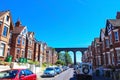 Street view from Folkestone town Kent UK
