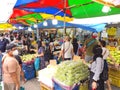 Singapore : Street view fruit market along bugis street