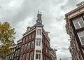 Street view and generic architecture in Amsterdam Royalty Free Stock Photo