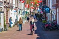 Street view in Gouda, Netherlands