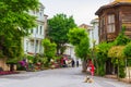 Street view from Heybeliada Princes island Turkey