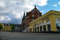 Street view in Hillerod medieval city. Hillerod lies right in heart of North Sealand Royalty Free Stock Photo