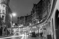 Street view of the historic old town, Edinburgh Royalty Free Stock Photo