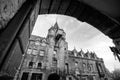 Street view of the historic Royal Mile, Edinburgh Royalty Free Stock Photo