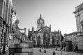 Street view of the historic Royal Mile, Edinburgh Royalty Free Stock Photo