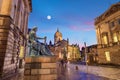 Street view of the historic Royal Mile, Edinburgh Royalty Free Stock Photo