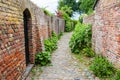 Street view in the historic small town of Veere, Netherlands Royalty Free Stock Photo