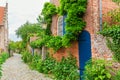 Street view in the historic small town of Veere, Netherlands Royalty Free Stock Photo