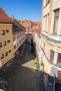 Street view in historical center of Maribor, Lower Styria, Slovenia Royalty Free Stock Photo