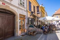 Street view in historical center of Maribor, Lower Styria, Slovenia Royalty Free Stock Photo