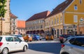 Street view in historical center of Maribor, Lower Styria, Slovenia Royalty Free Stock Photo