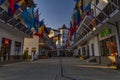 Street view of the hotel complex in Roza Khutor