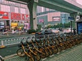 Street view of jianghan road in wuhan city Royalty Free Stock Photo