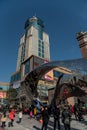 Street view of Jianghan Road , in wuhan city,china Royalty Free Stock Photo