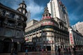 Street view of Jianghan Road , in wuhan city,china Royalty Free Stock Photo