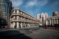 Street view of Jianghan Road , in wuhan city,china Royalty Free Stock Photo