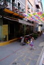 Street view from Karakoy district of Beyoglu, Istanbul