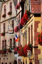 Street view in Kaysersberg, Alsace, France Royalty Free Stock Photo