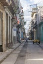 La Havana, Cuba, January 9, 2017: street view from La Havana Vieja. General Travel Imagery Royalty Free Stock Photo