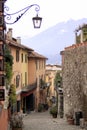Street view in Lake Como. Italy. Lombardy Royalty Free Stock Photo