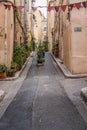 Street view of Le Panier District in Marseille, France