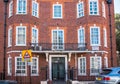 Street view in Mayfair with beautiful periodic buildings. London