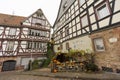 Street view of a medieval town Gelnhausen.