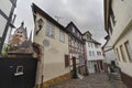 Street view of a medieval town Gelnhausen.