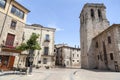 Street view medieval village of Besalu,Catalonia,Spain.