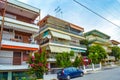 Street view Nea Kallikrateia village Chalkidiki Greece Royalty Free Stock Photo