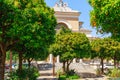 Street view of Nice, Cote d\'Azur, France, South Europe. Beautiful city and luxury resort of French riviera. Famous tourist Royalty Free Stock Photo