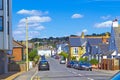 Street view of nice houses of Hythe Kent United Kingdom Royalty Free Stock Photo