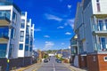 Street view of nice houses of Hythe Kent United Kingdom Royalty Free Stock Photo