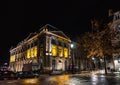 Street view at night in Bordeaux city, France Royalty Free Stock Photo