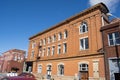 Street view of an old brick structure in Downtown Gaffney, South Carolina