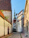 Street view of old Riga city