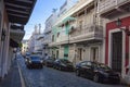 Street View of Old San Juan, Puerto Rico Royalty Free Stock Photo