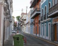 Street View of Old San Juan, Puerto Rico Royalty Free Stock Photo