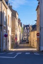 Street view in old town Chateaubriant in France