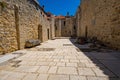 street view of the old town of dubrovnik in croatia, courtyard, medieval European architecture, the concept of traveling in the