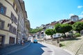 Street view of OLD Town Fribourg, Switzerland Royalty Free Stock Photo