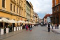 Street view in the old town of Krakow Royalty Free Stock Photo