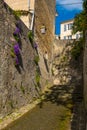 A street view in Old Town of Niort, Deux-Sevres, France Royalty Free Stock Photo