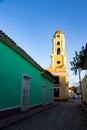 Street view of old town of Trinidad with colorful houses, Cuba Royalty Free Stock Photo