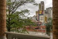 Street view from one of the Pinacoteca do Estado de SÃÂ£o Paulo Portuguese for pinacotheca picture gallery of the state of SÃÂ£o Pa