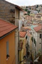 Street view of Ozieri, Sardinia