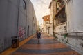 Street view of Panglima Lane in Ipoh, Perak, Malaysia. Royalty Free Stock Photo